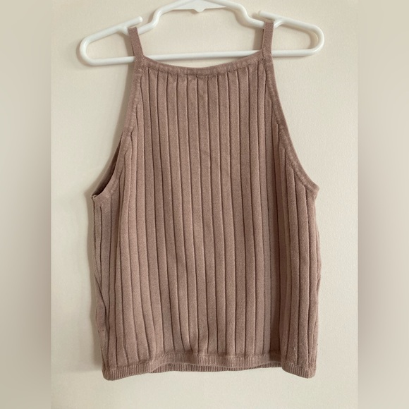 h&m light pink halter cropped top - Picture 2 of 4